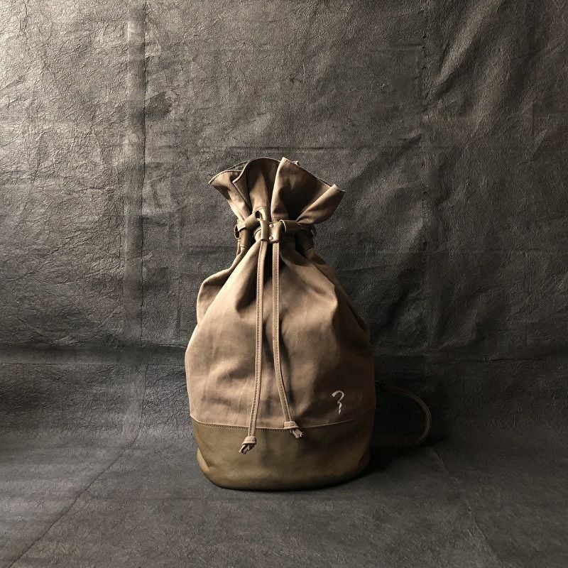 ichi（イチ）　柿渋盆サック　c500301 C500301革底10cm 柿渋ボンサック | ichi